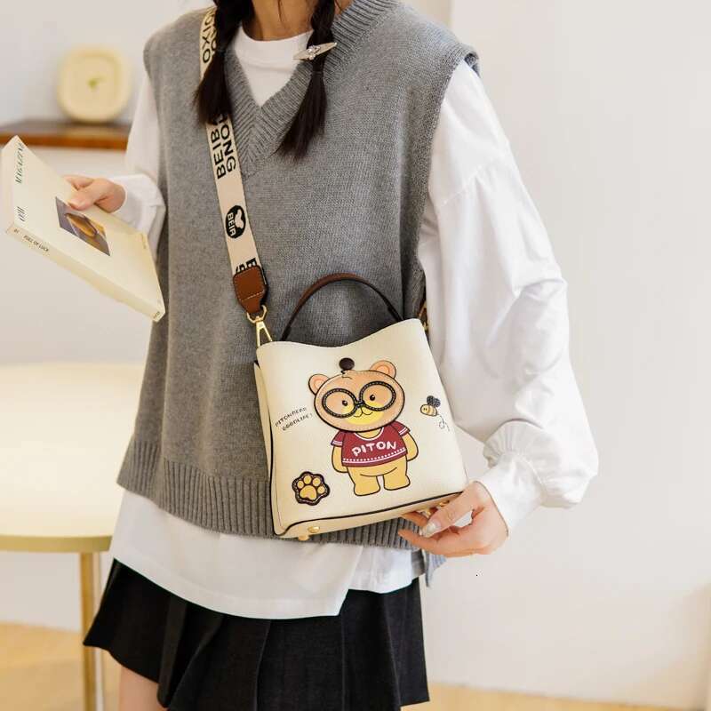 Fashion Handbag Purse Simple Bucket 2023 New Classic Female Totes For Women Casual Girl Shoulder Crossbody Bag