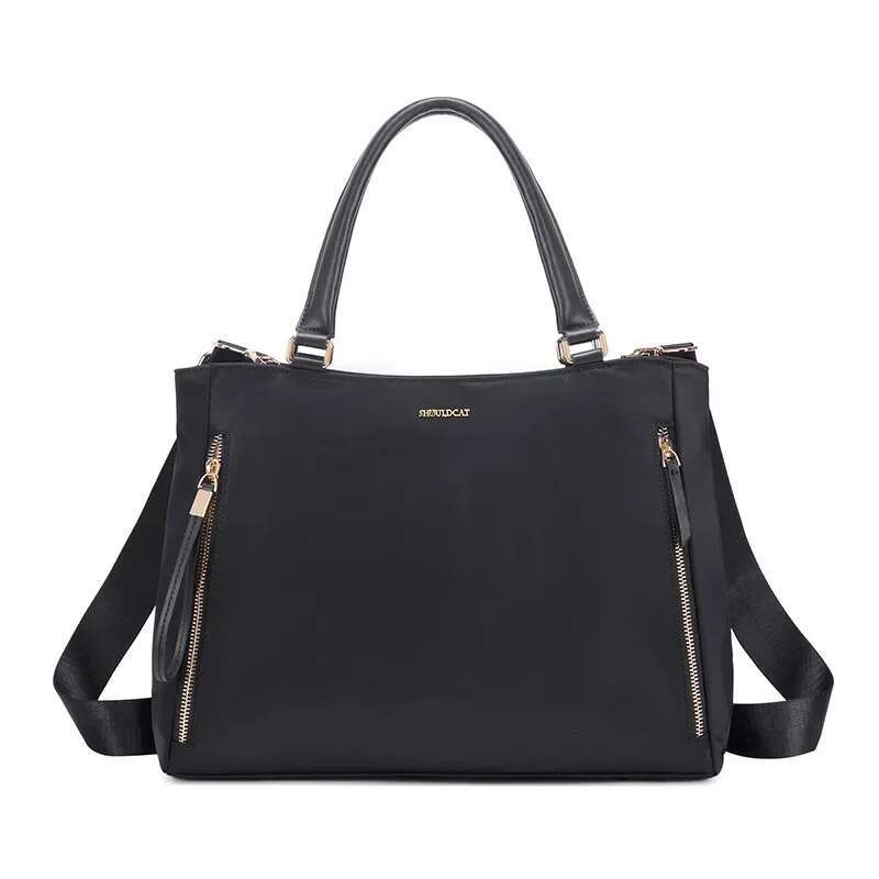 Tote Bag Woman Large Capacity Design With Zipper For Laptop Casual Business University Crossbody Women's Bags Handbags