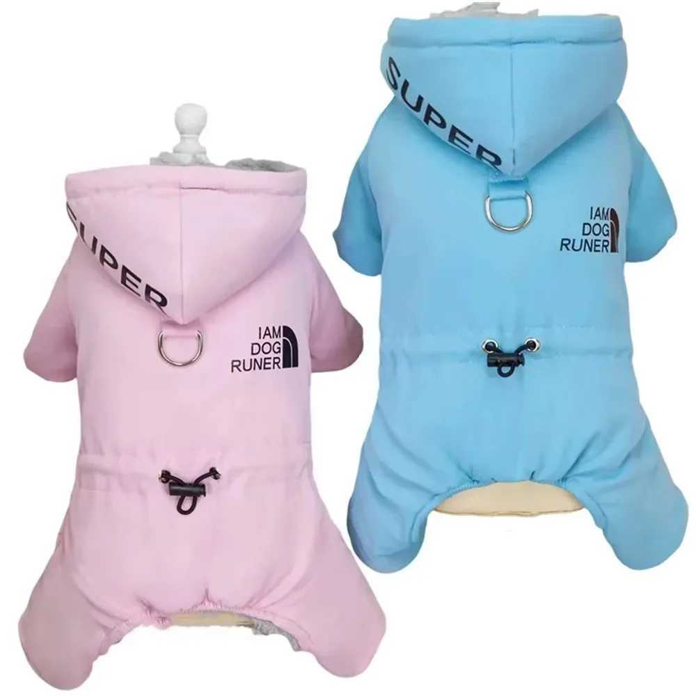 Thicken Warm Dog Jumpsuit Winter Small Dog Clothes for Chihuahua Coat Waterproof Hoodie Puppy Overalls Poodle Jacket Pet ApparelXJ250109