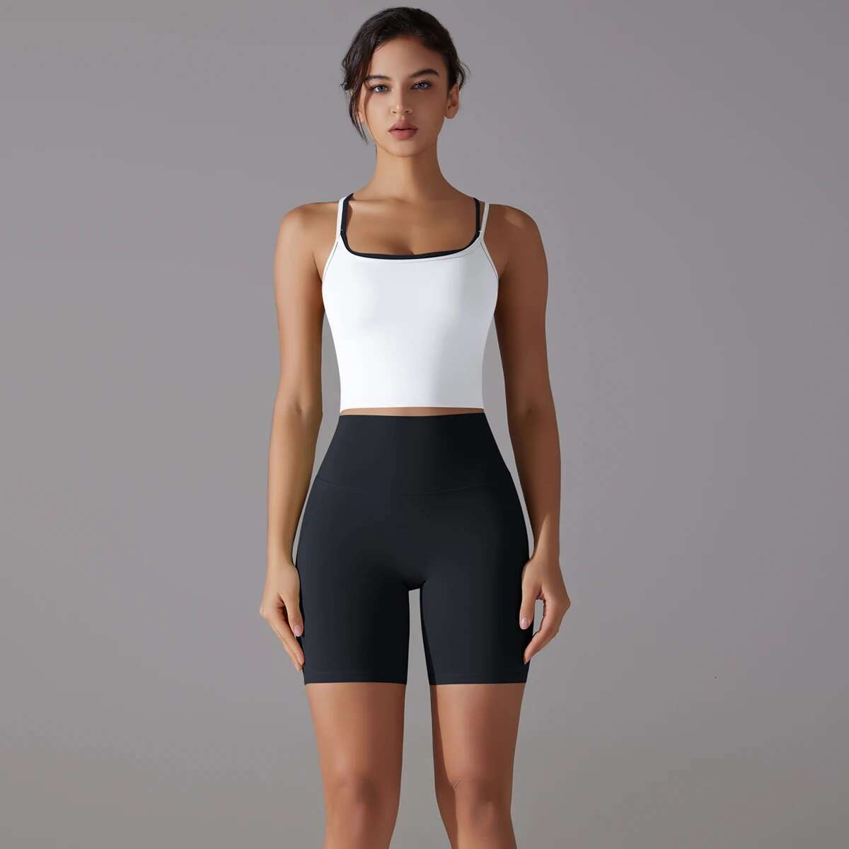 2 Piece Clothes Women 2Pcs Patchwork Sport Fiess Sports Bodysuit Suit Women's Tracksuit Yoga Set