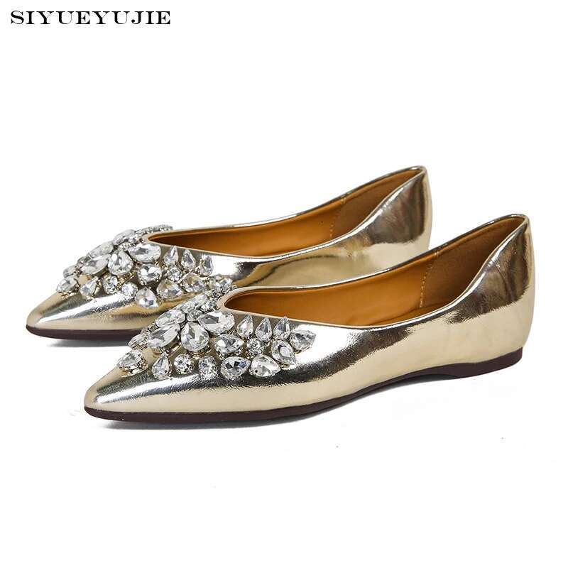 2024 European And American Spring/Summer New Fashion Rivet Pointed Women's Ballet Flat Shoes Large Versatile Sandals