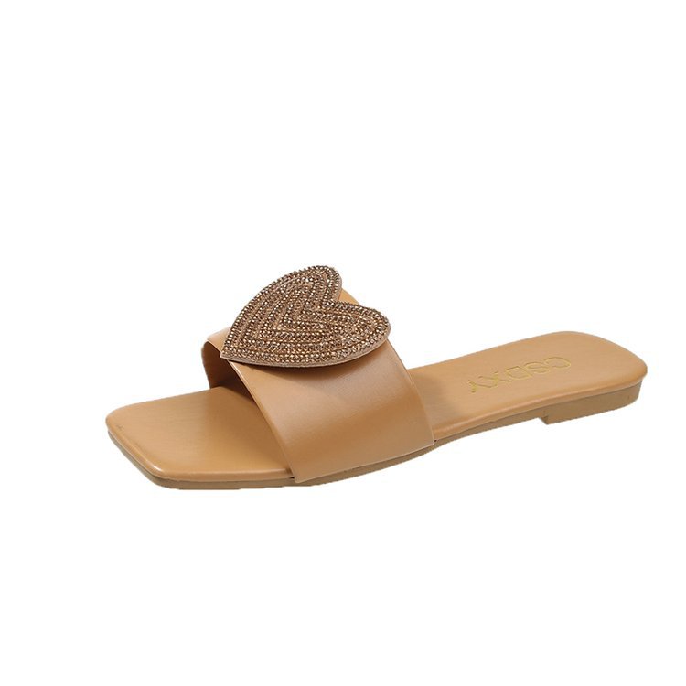 Women NEW Slippers Flat Bottom New Trendy Plus Size Dia Design Sense Fashion Triple Black Beige Gold Free shipping
