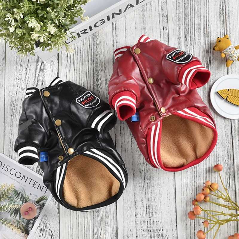 Leather Golden Retriever Clothes For Medium Large Dogs Winter XS 8XL Big Pet Coat Jacket Costume Outfit Pomeranian WaterproofXJ250109