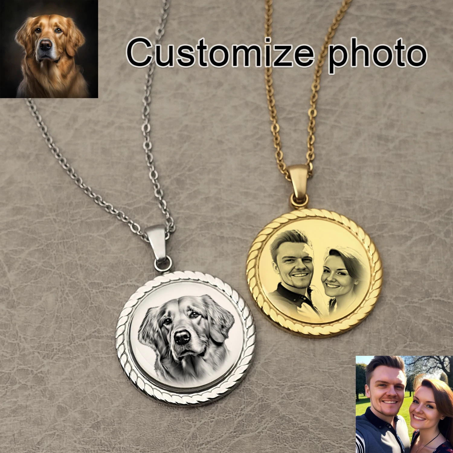 Custom Po Necklace Women Personalized Jewelry Customized Any Picture Pendant Lover Gift Memorial mothers day gifts 250109