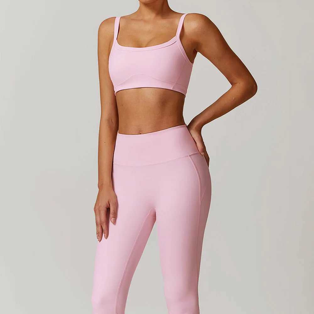Flared Bra suit 2PCS Seamless Yoga Set Gym Clothes Sportswear Women Fitness Tracksuits Sports Bra Gym Legging Sports Suits 8900XJ250109