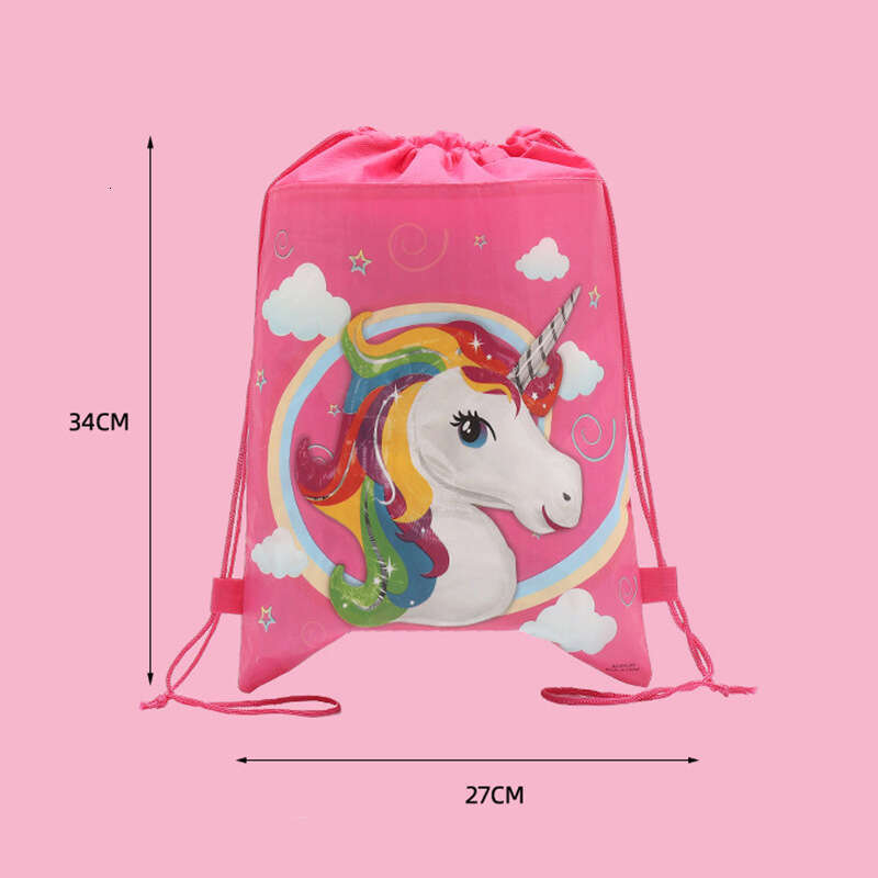 Children's swimming storage bag backpack unicorn harness pocket