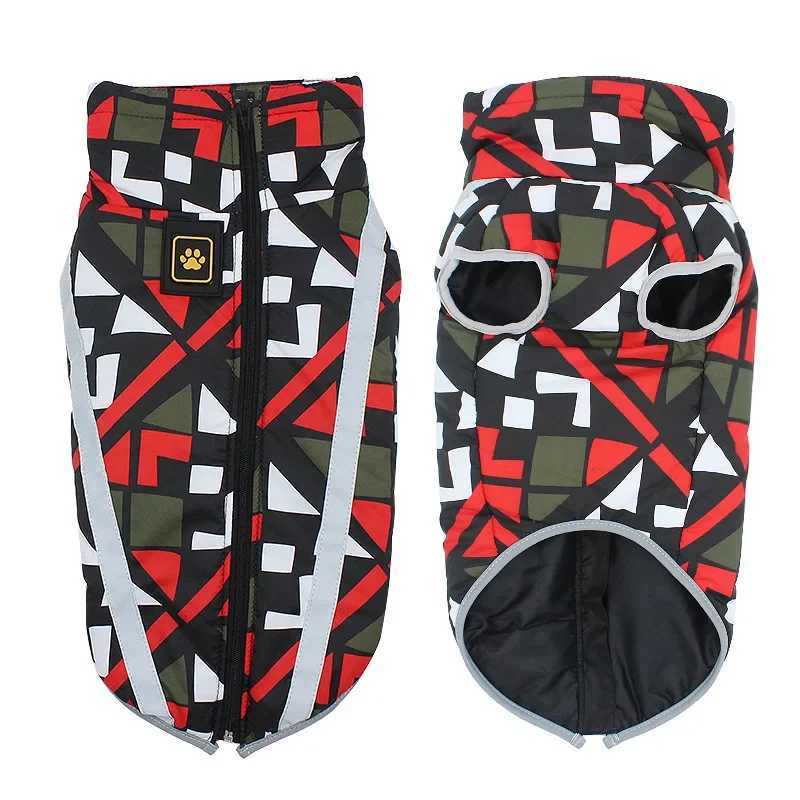 Waterproof Dogs Clothes Reflective Pet Coat For Big Dogs Winter Warm Fleece Large Dog Coats and Jackets Pet ClothingXJ250109