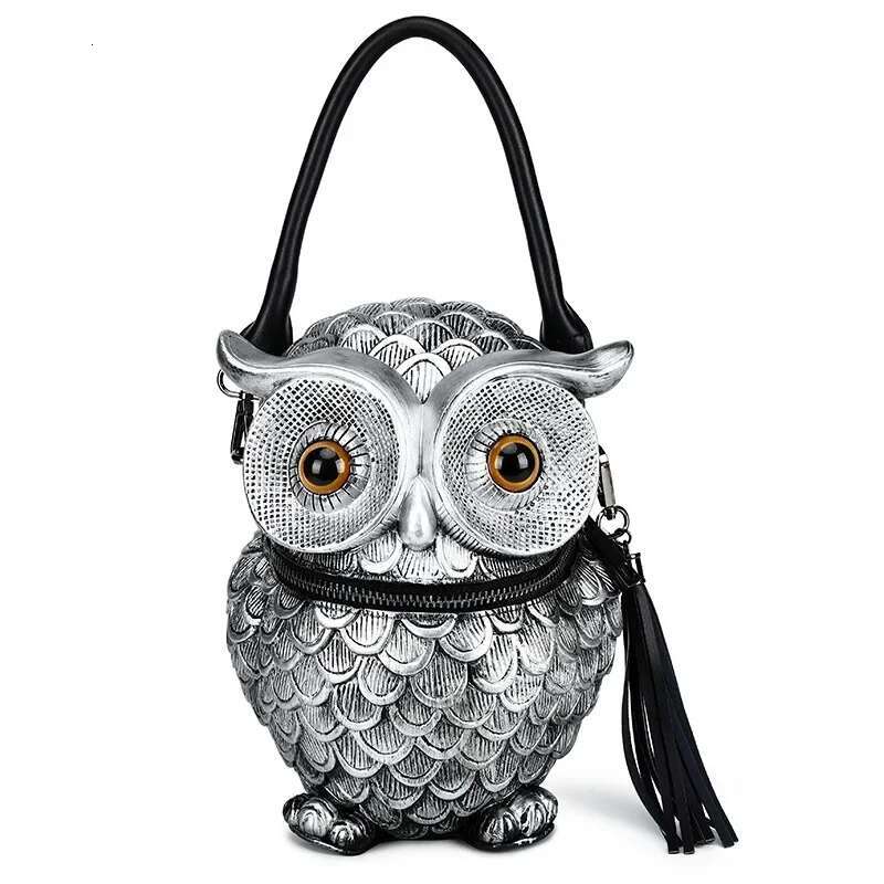 Casual 3D Owl Leather Women Shoulder For Female Daily Travel Fashion Women's Daypack Bag Girls Crossbody Cosmetic Bags