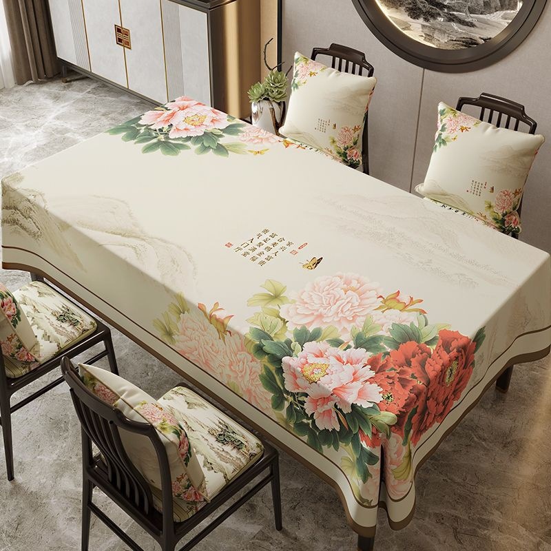 Thickened Waterproof Oil-proof, Anti-scalding Leave-in Washable, Dirt-resistant Coffee Table Dining Table Mat Tablecloth L-2