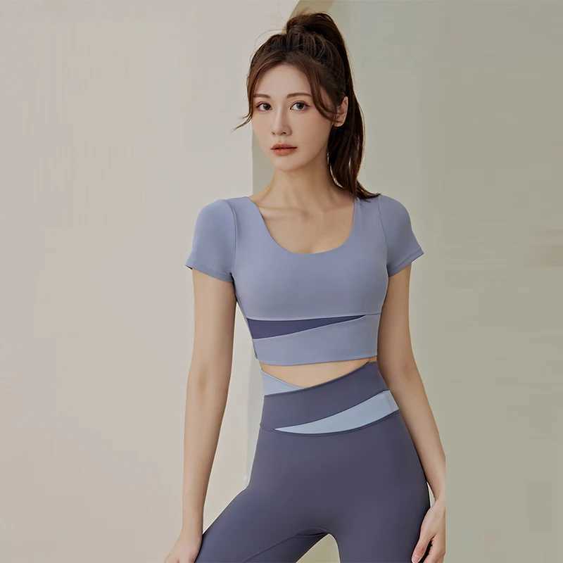 Women 2 Pcs Gym Set Sports Crop Top Bra Running Fitness Yoga Suit Sport Outfit Gymwear Lady Workout Clothes High Waist LeggingsXJ250109