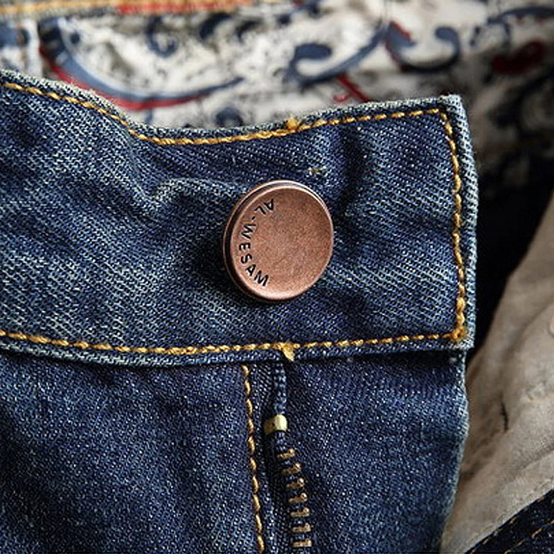 Summer Mens Retro Split Short Jeans Street Wear Worn Hole Slim Fit denim shorts Beggar Trendy Middle Pants Blue 250108