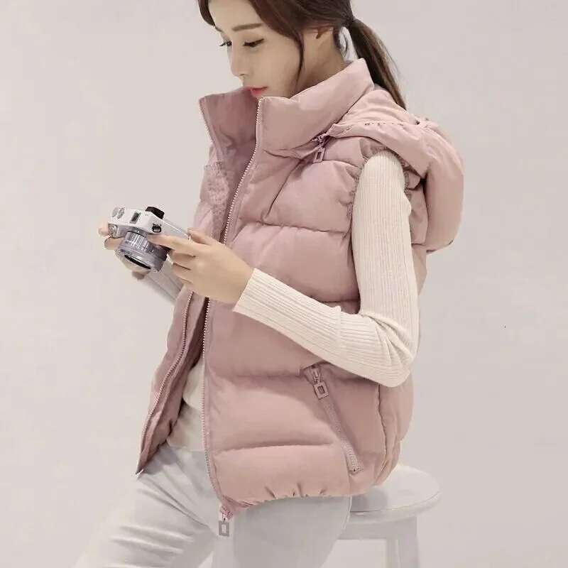 Winter Sleeveless Jacket Women's Hooded Sweatshirt 2025 New Model Duck Down Designer Jacket Ultra Light Windproof Down Jacket Warm Jacket