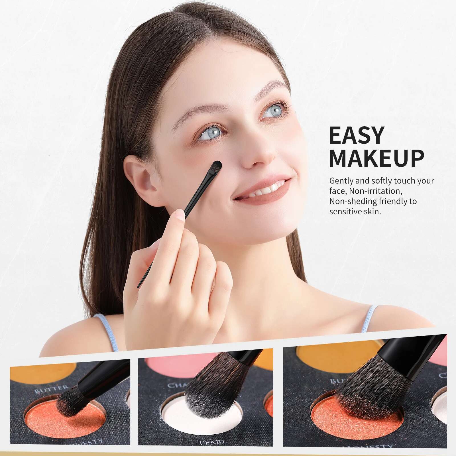 Docolor Makeup Brushes Set Professional 30Pcs OBSIDIAN Powder Foundation Contour Blush Concealer Eyeshadow Eyeer Eyebrow