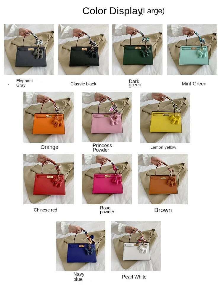 New Messenger Bag, High-Quality Imitation Leather Handbag, Designer Shoulder Pony Bag
