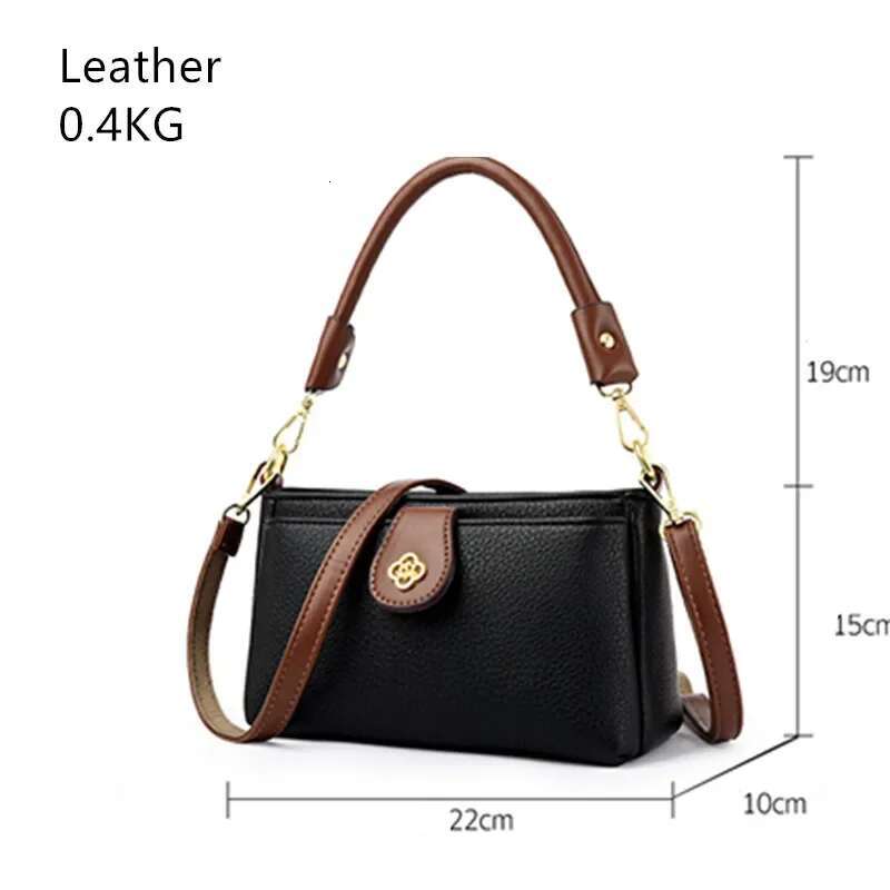 Fashion Handle Ladies Messenger Bag Lady Leather Simplicity Crossbody Shoulder Bags High Quality Women's Designer Handbag