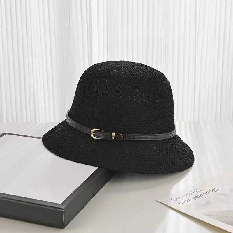 New Warm Sun Hat Simple Linen Breathable Fresh Hat Summer Travel Sun Ribbon Decoration Folding Straw Hat Gift X250109