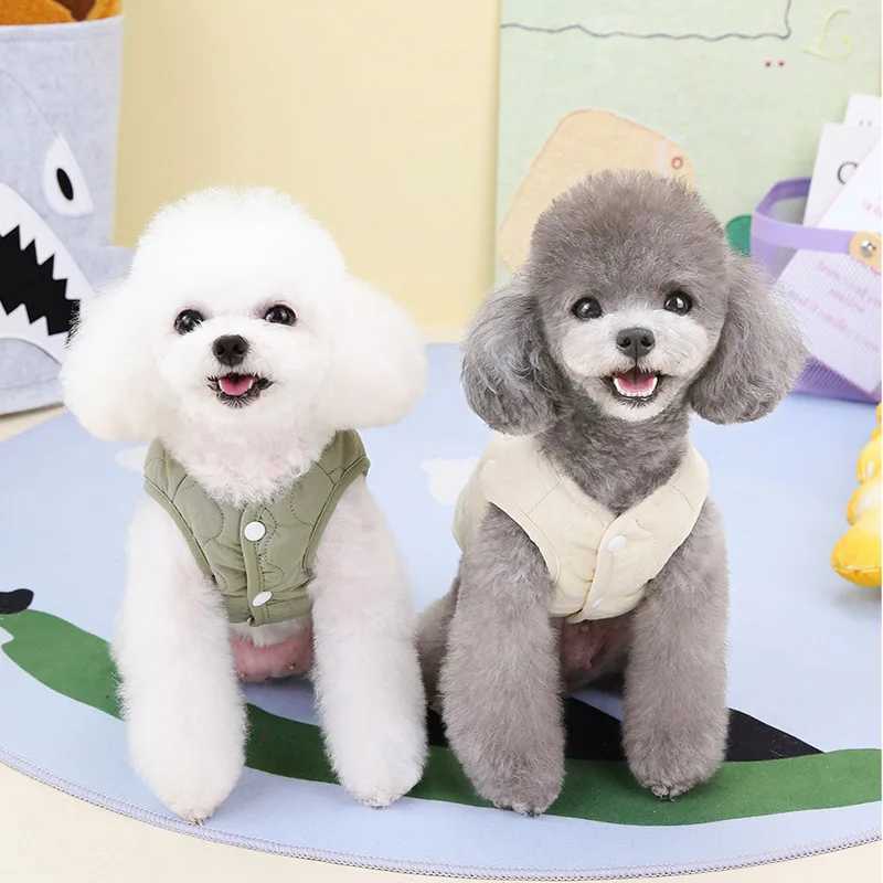Winter Warm Dog Vest Coat Jacket With D-ring Buckle For Small Medium Dogs Puppy Vest Clothes Cotton Pet Jacket Dog CostumeXJ250109