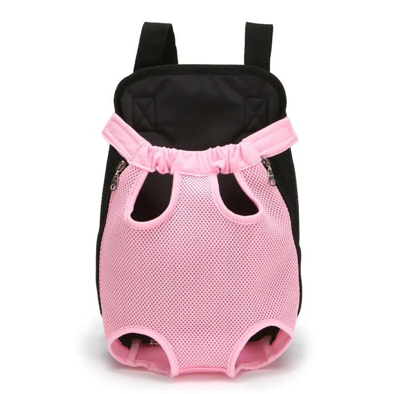 Travel Pet Dog Chest Bag Pet Carrier Shoulder Handle Bags Breathable Cat Outdoor Products Portable Mesh Backpack