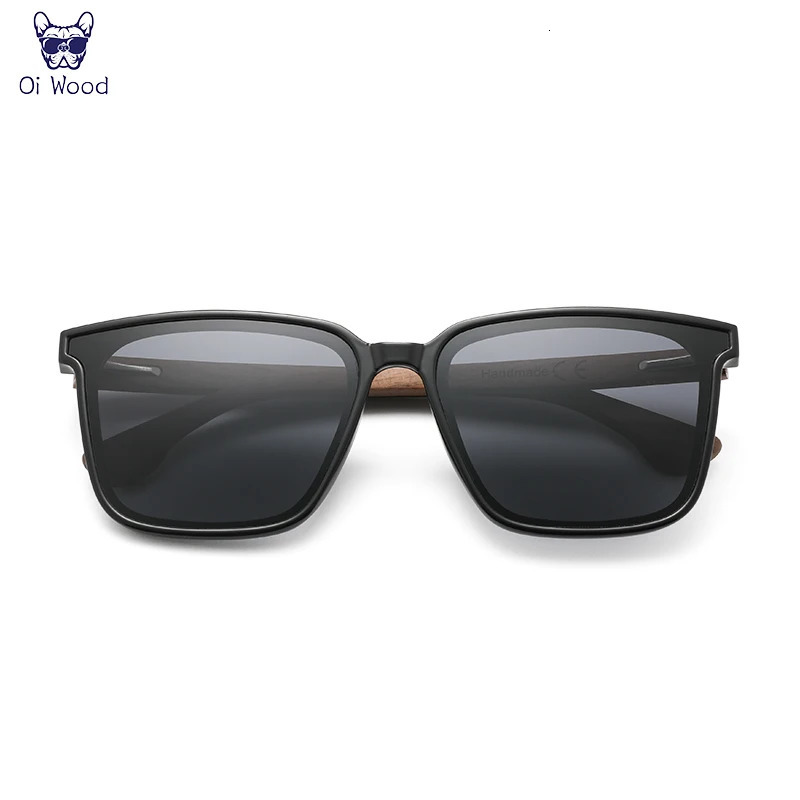 Oi Wood Men Women Square Sunglasses Wooden Eyeglasses polarized Blue Lenses Mens Glasses y Eyewear 250109