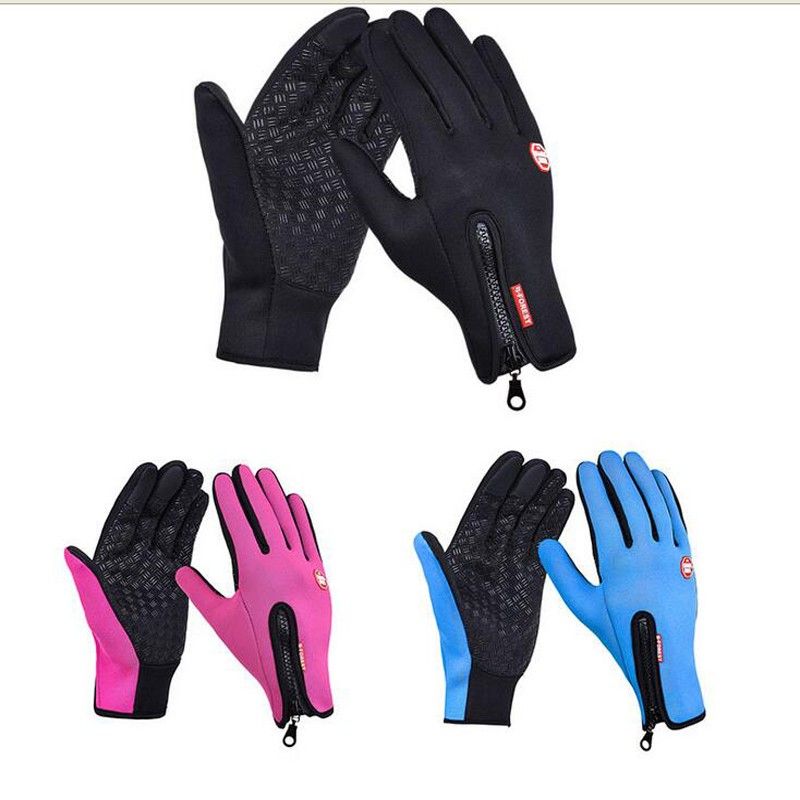 Windproof Touchscreen Cycling Gloves Full Finger Sport Motorcycle Riding Warm Glove For Men Women