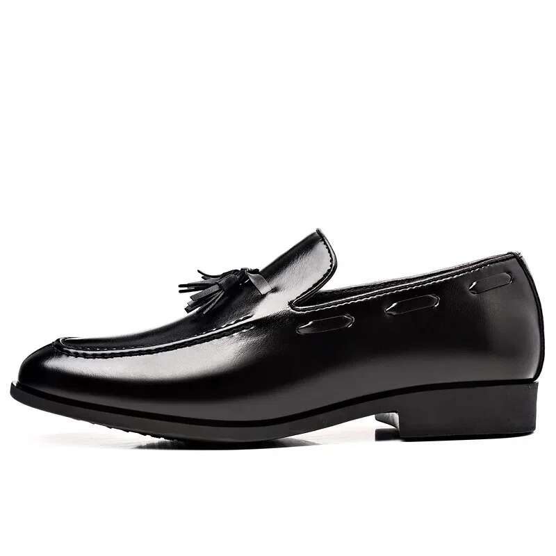 Summer Fashion Leather Large Size Business Formal Casual Wedding Lace Up Men Shoes