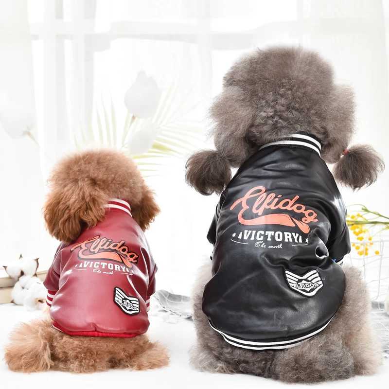 Leather Golden Retriever Clothes For Medium Large Dogs Winter XS 8XL Big Pet Coat Jacket Costume Outfit Pomeranian WaterproofXJ250109