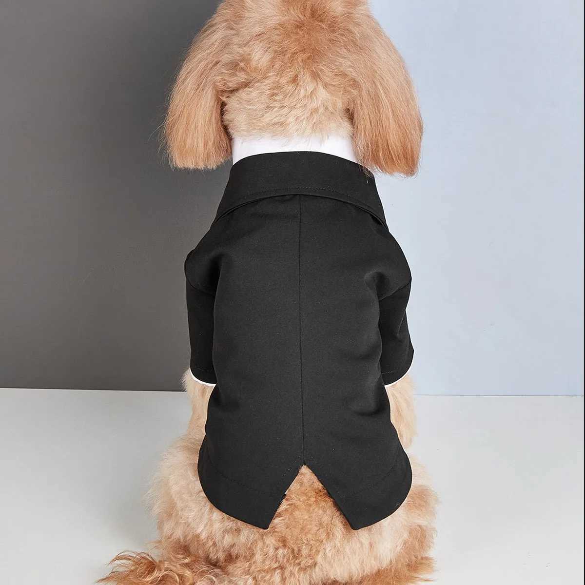 Dog Tuxedo Teddy Bichon Small Dog Costume Wedding Festival Classic Casual Suit French Bulldog Clothes TuxXJ250109