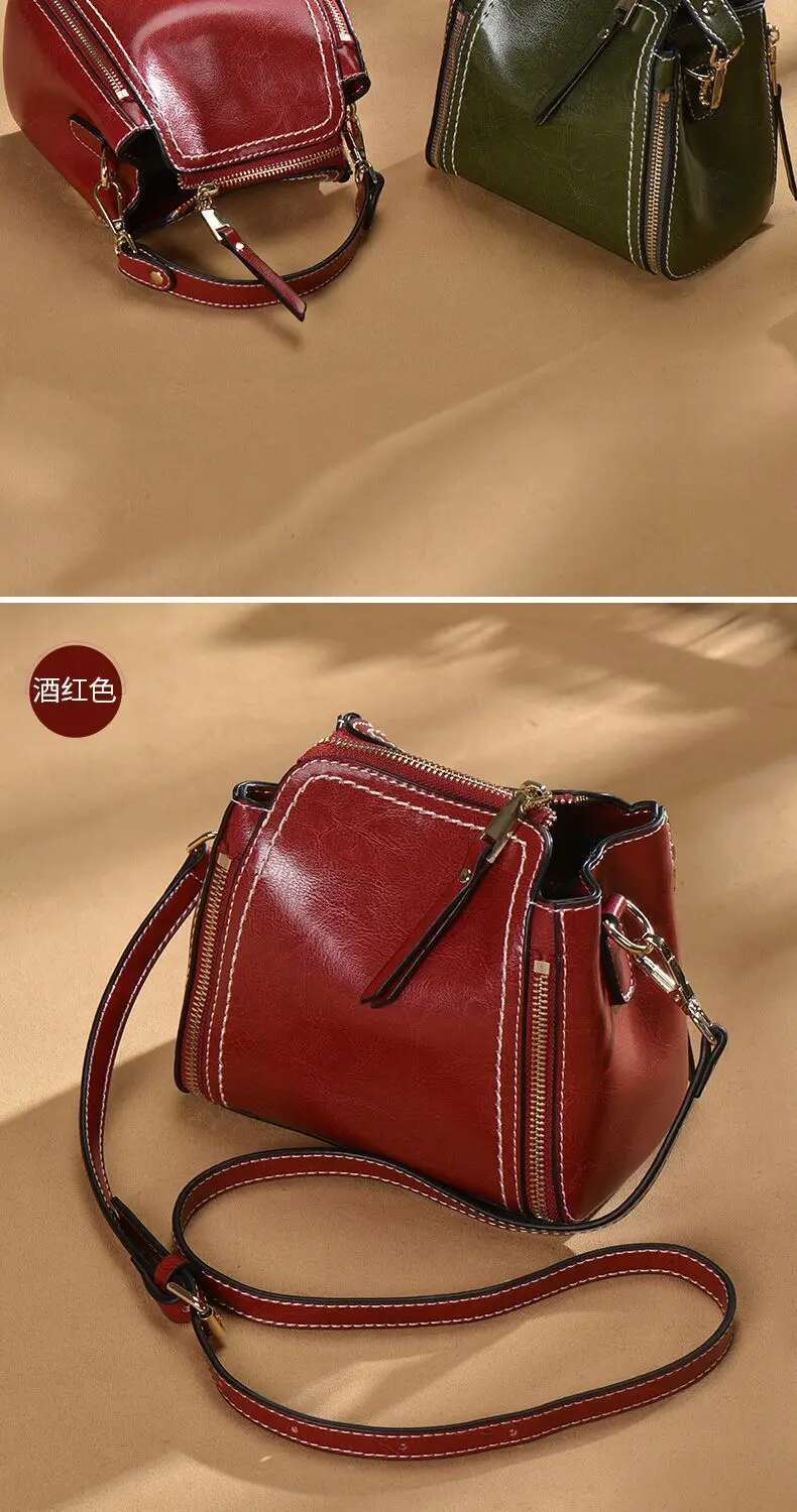 New Fashion Crossbody Designer Handbags Real Cow Leather Handbag Women's Famous Brands Cowhide Women Bags For Girls Bag