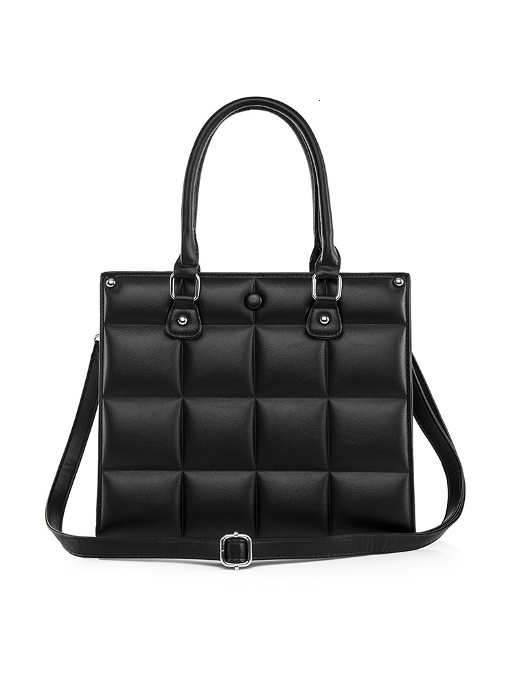 Bag Textured Women's Bag, New Trendy Internet Celebrity Fashion Crossbody For Summer 2023, Black Personalized Hand-Held Generous Bag