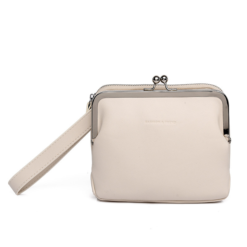 Bag Japan South Korea 2024 Summer New Crossbody With Simple And Fashionable Western Style Solid Color Women's Bag, Internet Famous Clip On Small 