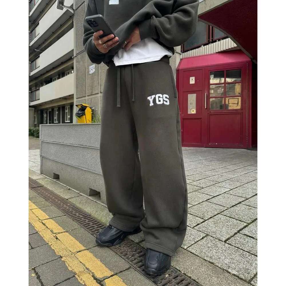 American Gothic YGS letter oversized men's Y2K streetwear fashion loose Haruku long sleeved pullover hoodie women's