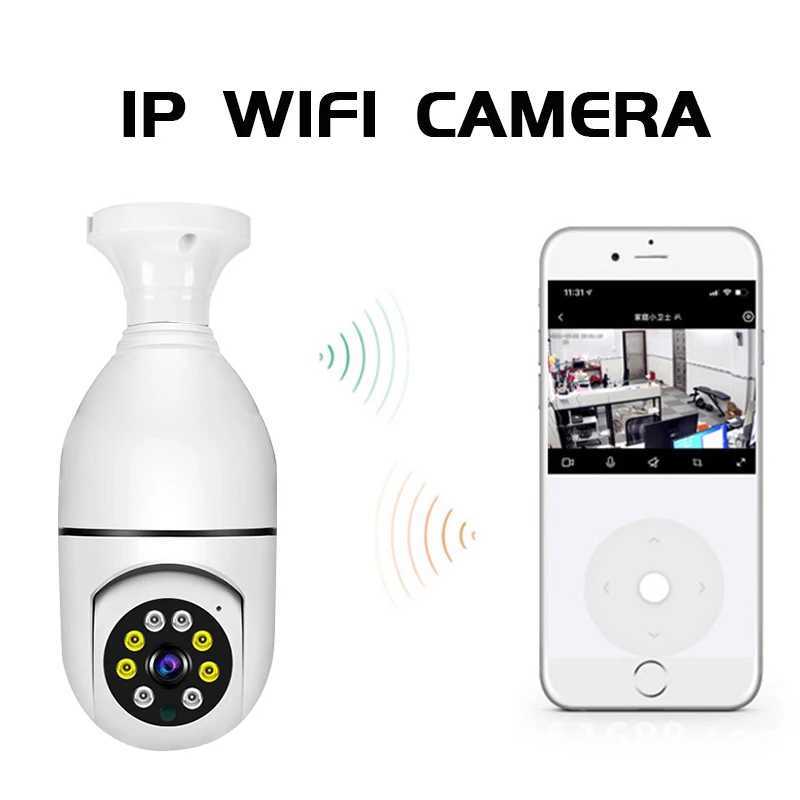 2.4G Wifi E27 bulb monitoring camera indoor 1080P AI human detection camera night vision wireless camera smart home application IP camera X250110
