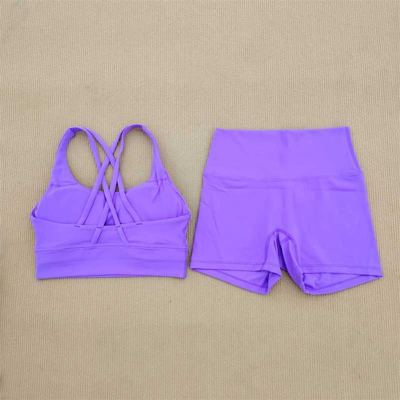 Yoga Clothes Womens Gym Suit 2 Set Shorts Leggings+ Bra Underwear Suit Running Exercise Fitness Wear Elastic Soft BreathableXJ250109