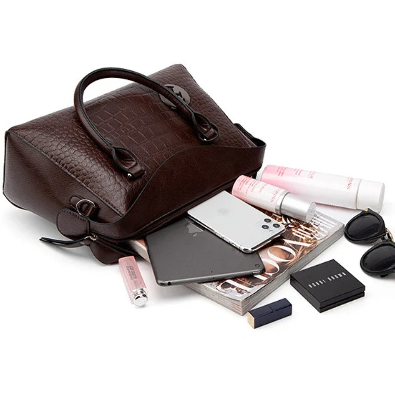 New Handbag, Crocodile Pattern Pillow Bag, Fashionable Women's Purses And Handbags Bag Casual Tote Bags For Women