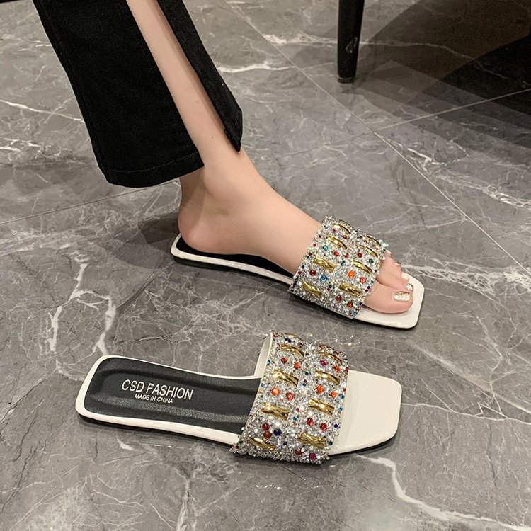 Women Slippers Flat Bottom Comfort New Fashion Plus hot Size Outdoor Indoor Wear Triple Black White Free shipping