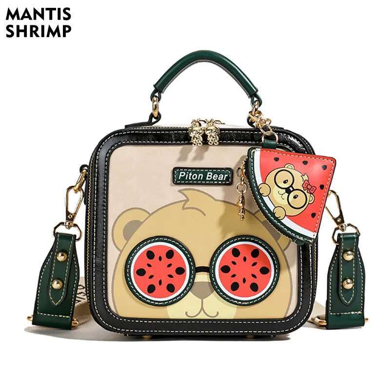 PU Leather Women's Casual Fashion Square Woman Messenger Small Shoulder Bag Crossbody Bags For Girls Handbags High Quality