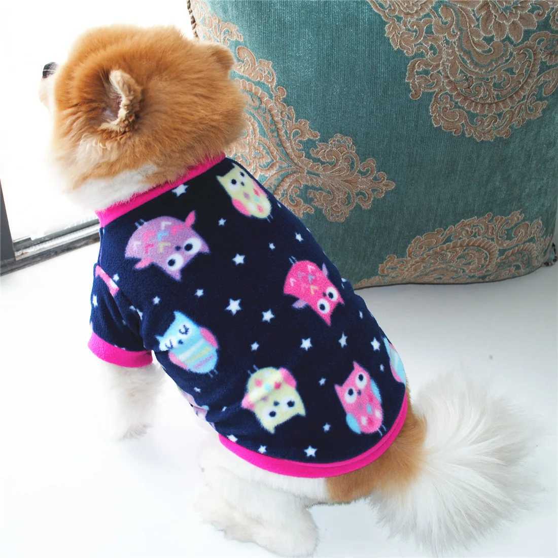 Pet Dog Clothes Winter Chihuahua Puppy Dog Coat Fleece Clothing For Pug Teddy Printed Cats Coat Jackets Warm Pets Outfits XJ250109