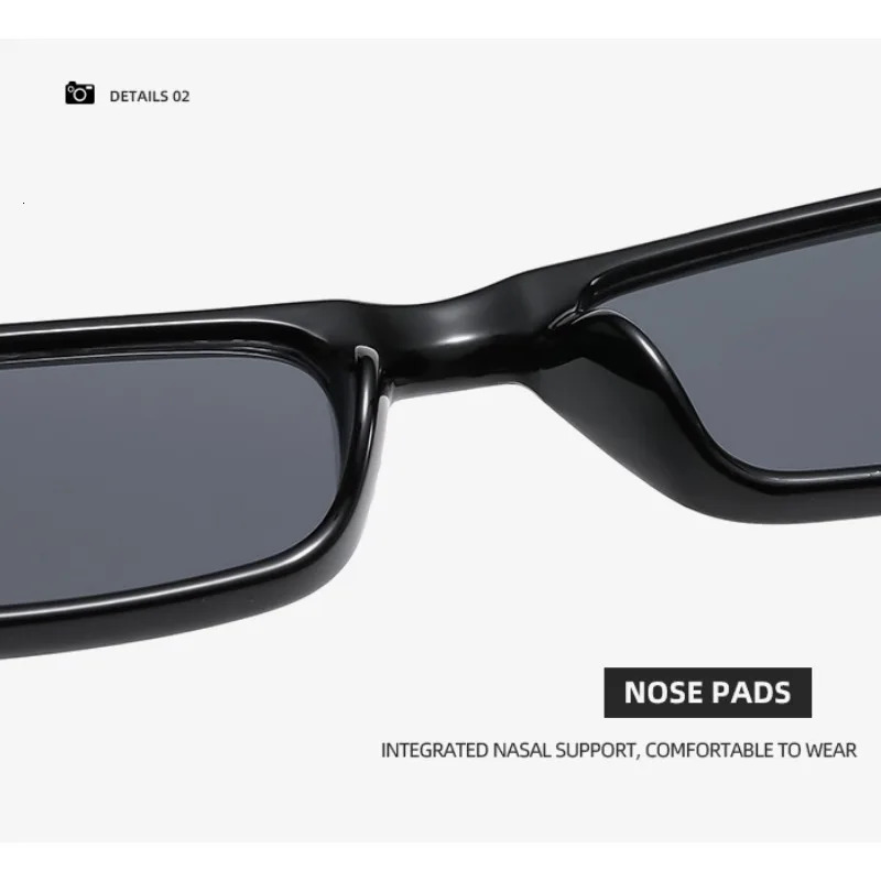 Retro Small Rectangle Sunglasses for Women Men N Square Frame Sun Glasses Vintage n UV400 Shades Eyewear 241228