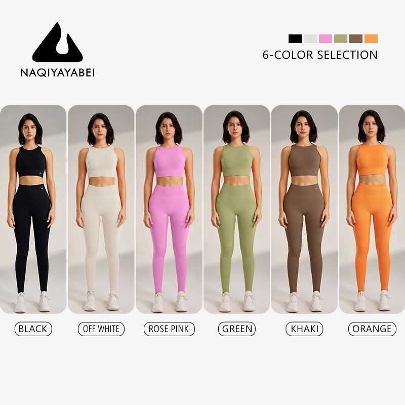 Yoga Clothing Set Womens High Waisted Leggings and Top Two Piece Seamless Fitness Exercise Clothing Fitness Workout UnderwearXJ250109
