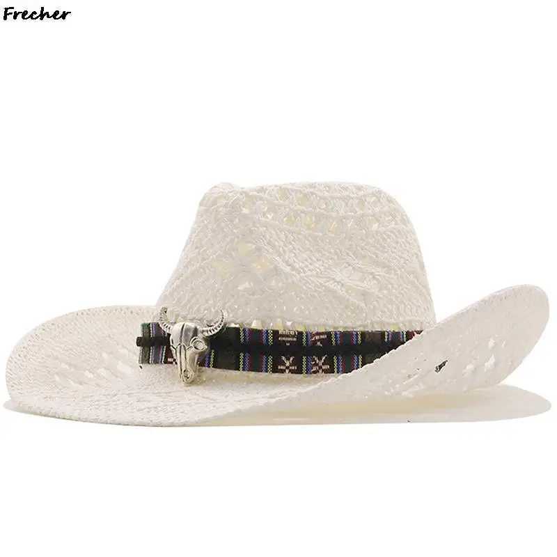 Farm Grassland Panama Hat Gentleman Jazz Hat Retro Western Knight Hat Mens Beach Hat Riding Sbrero Cowboy Girl Chapeau X250109