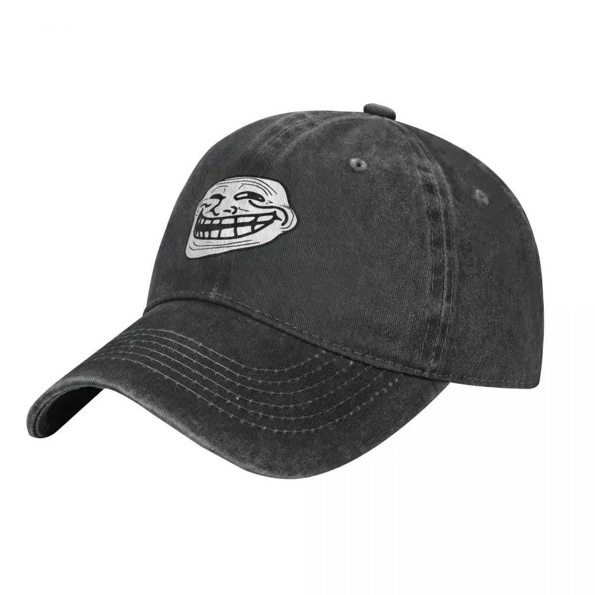 Trollface Denim Hat Truck Hat Fashion Beach Custom Baseball Hat Mens Text X250109