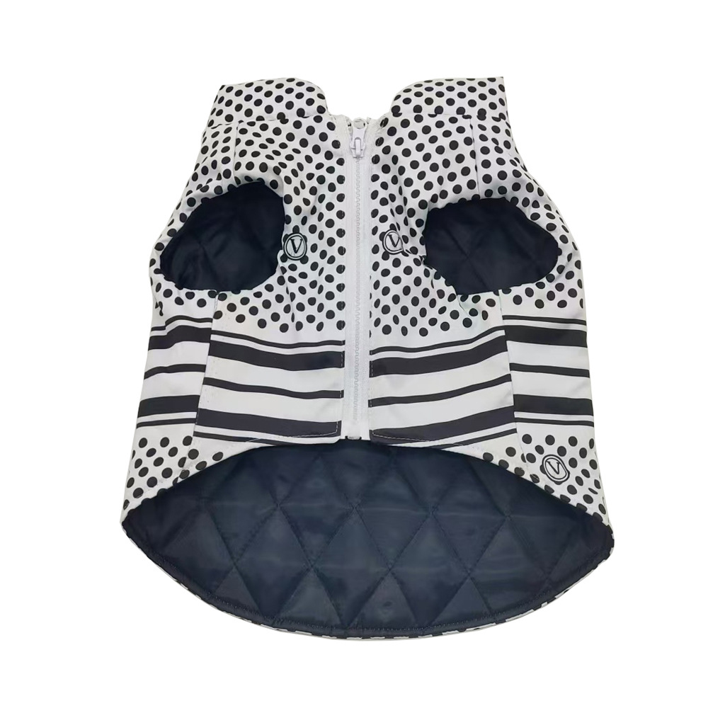 free shipping Designer Dogs Coat Apparel Pets Clothes Warm Padded Vest Windproof Soft Dog Winter ets for French Bulldog, Poodle, Pomeranian, XS, White