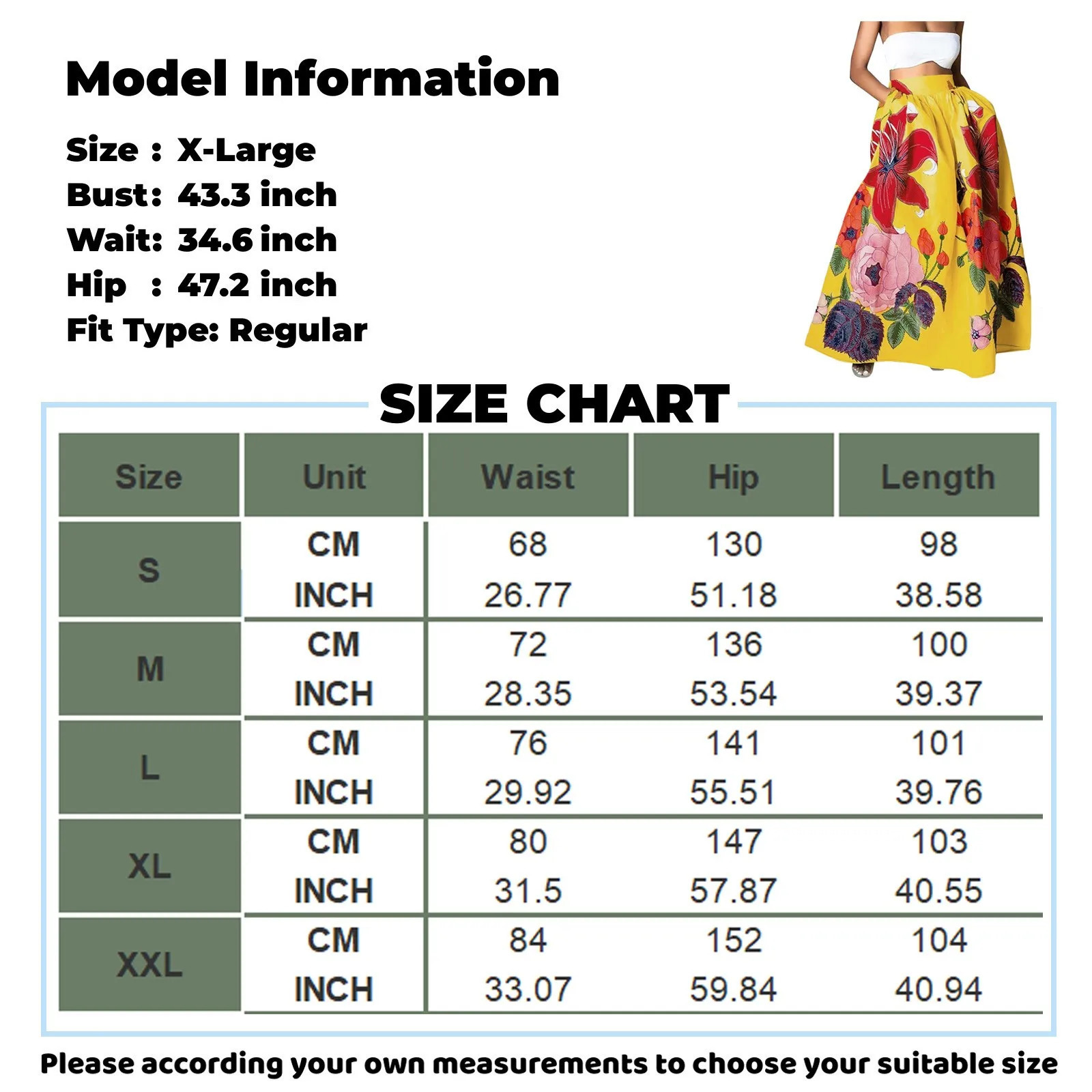 WomenS Fashion Floral Print Loose Half Skirt High Waist Beach Extra Long Dress Roupas Femininas Traf Women Ropa De Mujer 250106