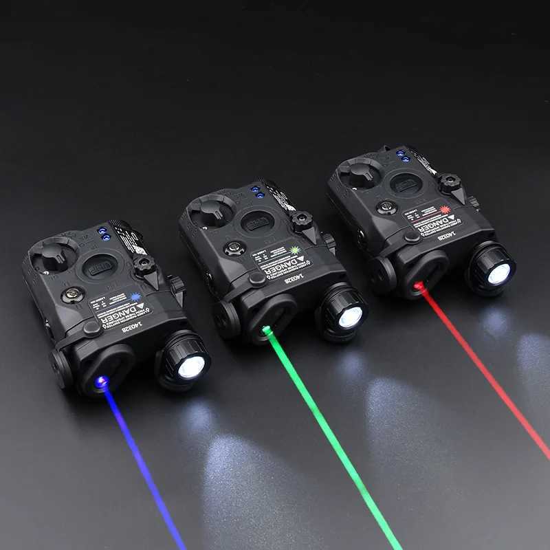 Tactical Air Gun UHP AN PEQ 15 PEQ-15 LA5C Red Dot Green Laser Indicator Infrared Weapon Reconnaissance LED AR15 Light Suitable for 20MM Rail M250110