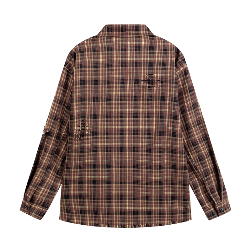 Plaid Shirt Women Plus Size Tops Women's Elegant Blouses Japanese Vintage Fashion Long Sleeve Shirts Womens Designer Clothing