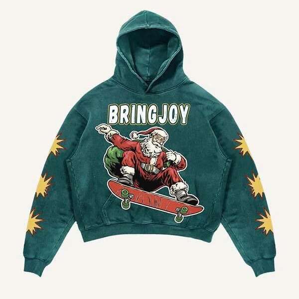 Creative 3D Santa Claus Hoodie for Men & Women
