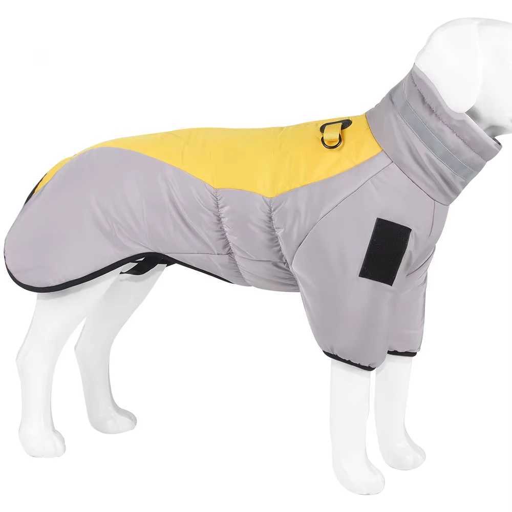 Golden Labrador Retriever waterproof dog jumpsuit medium big dog Big dog winter warm cotton blend coatXJ250109