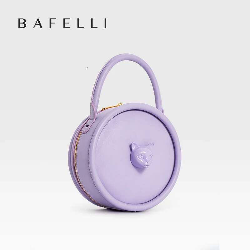 2023 NEW BOWG STYLE HANDHELD CAT Women's BAG BRAND ORIGINAL DESIGNER HANDBAG SHOULDER GENUINE LEATHER PURSE