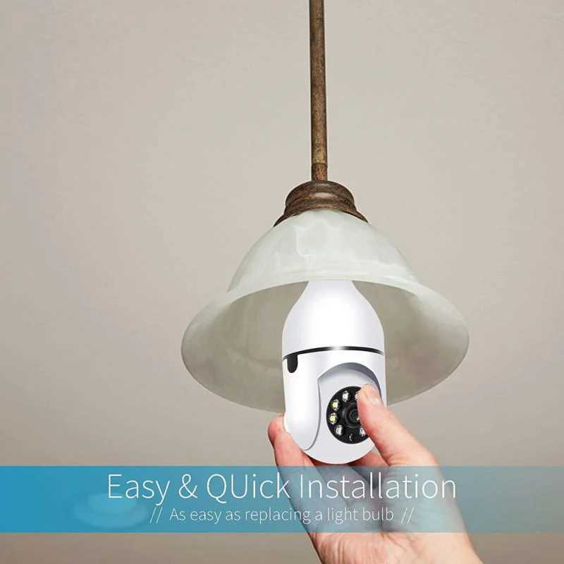 4G WiFi IP Camera E27 Light bulb Camera 3MP Wireless Baby Monitor AI Tracking Security Video Surveillance Pet Camera Intelligent Living Indoor X250110