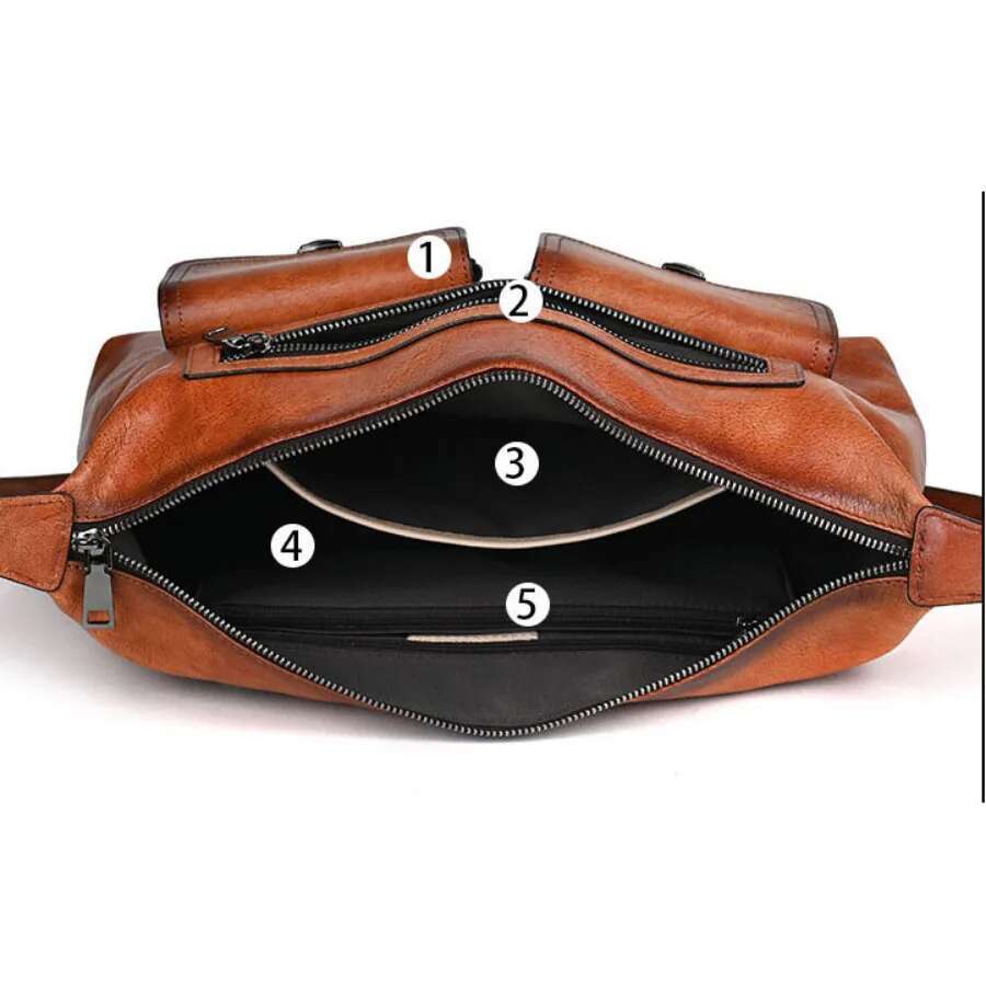 Genuine Leather Underarm Handbag Casual Women Girl Real Cowhide Shopping Bag Designer Female Shoulder Crossbody Bags